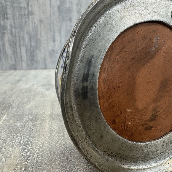 Cosi Tabellini Pewter Ceramic Kerosene Lamp Italy Vintage Rare - Picture 11 of 15